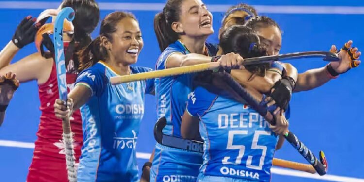 महिला एशियन चैंपियंस ट्रॉफी 2024 के अंतिम ग्रुप स्टेज मैच में भारतीय महिला हॉकी टीम ने जापान को 3-0 से हराया