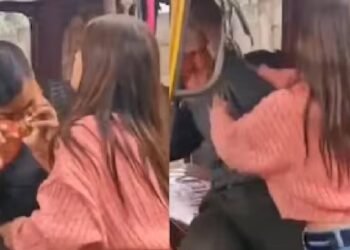 कैमरे पर: यूपी की महिला ने ऑटो चालक की बार-बार विनती के बावजूद उसे घूंसे और थप्पड़ मारे