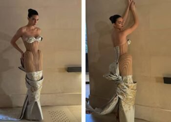 केंडल जेनर ने शिआपरेली गाउन पहनकर पेरिस कॉउचर वीक की शुरुआत की