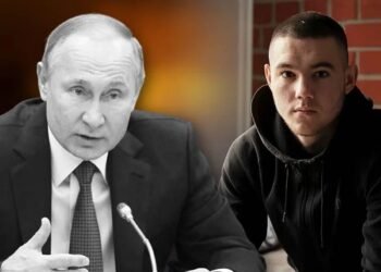 16 वर्षीय यूक्रेनी लड़के ने रूसी झंडा उतारकर अंडरवियर लटकाया, पुतिन को खुली चुनौती