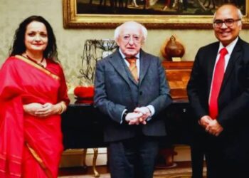 भारत-आयरलैंड रिश्तों में नई गर्माहट, राष्ट्रपति हिगिंस और राजदूत अखिलेश मिश्र की अर्थपूर्ण मुलाकात
