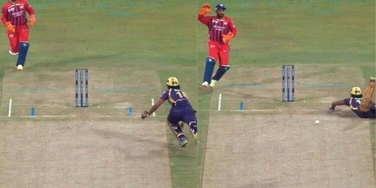 IPL 2026 में बड़ा विवाद, KKR के बल्लेबाज को अजीब तरीके से आउट दिया गया, मैदान पर दिखा हाई वोल्टेज ड्रामा